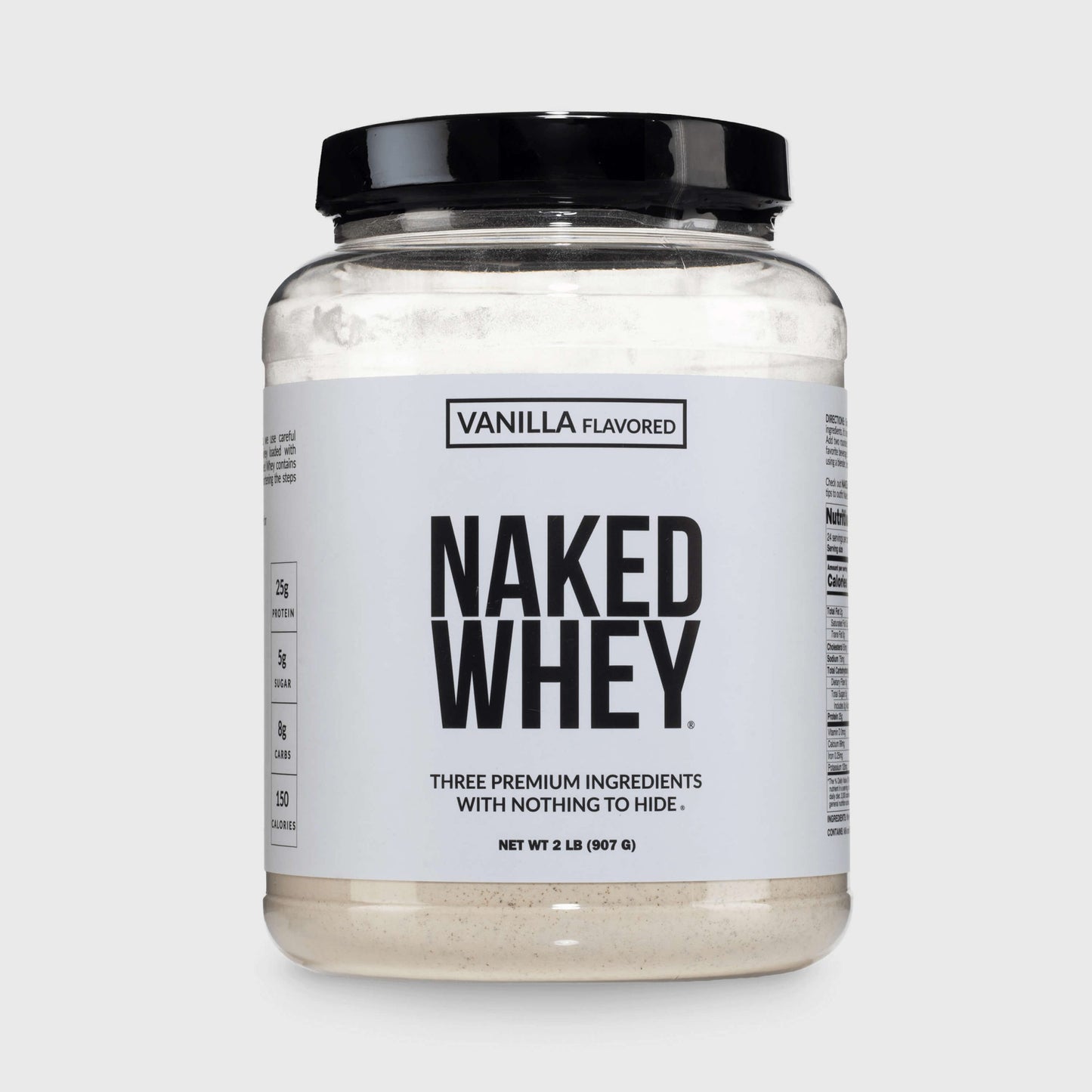 Vanilla Whey Protein Powder - Vanilla - Standard Size with a Smooth, Versatile Powder Format