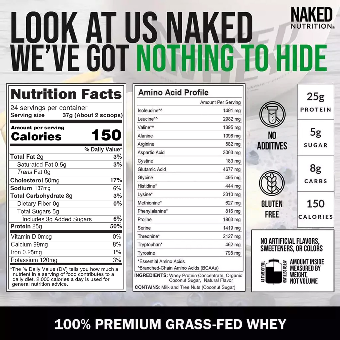 Vanilla Whey Protein Powder - Vanilla - Standard Size with a Smooth, Versatile Powder Format