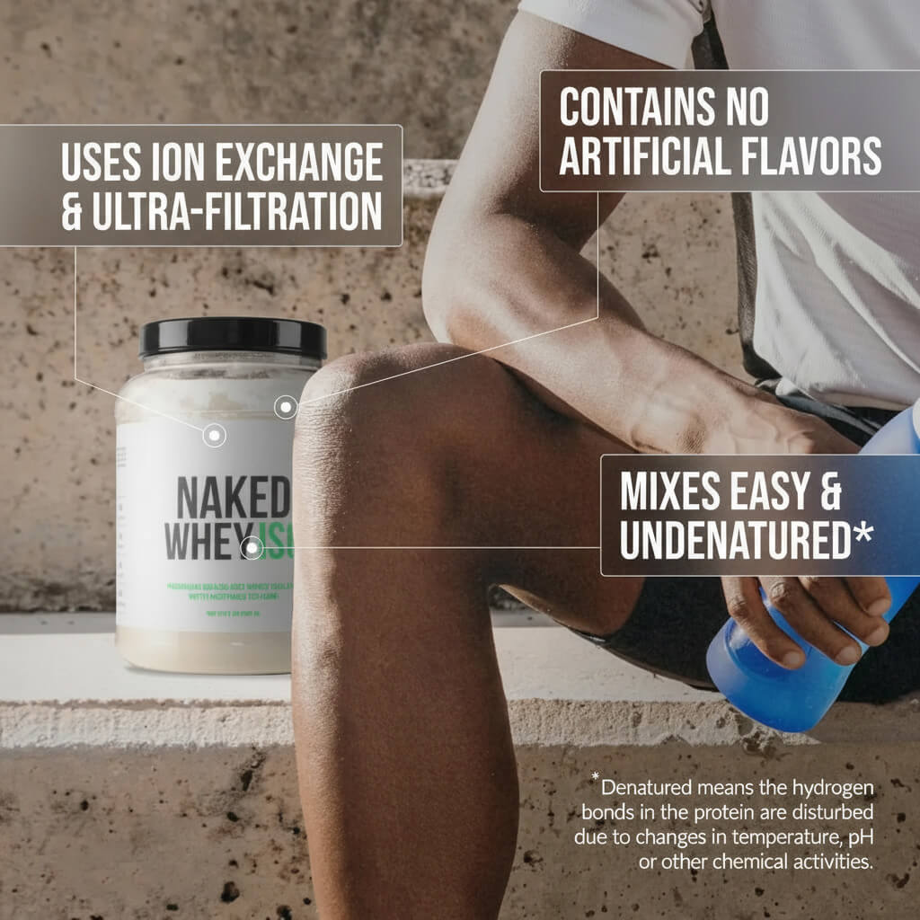 Grass Fed Whey Isolate Protein Powder - Unflavored with a Smooth, Versatile Powder Format