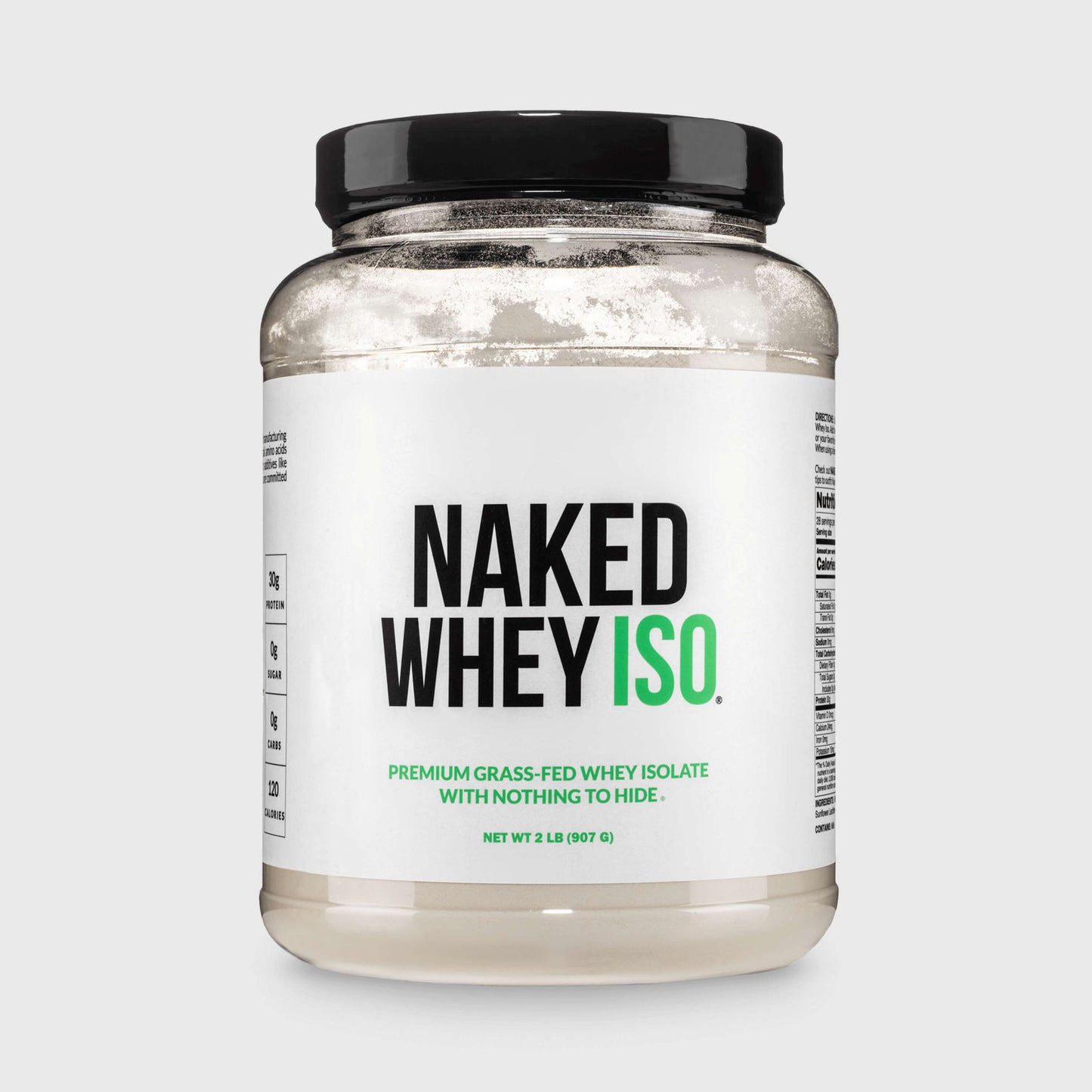 Grass Fed Whey Isolate Protein Powder - Unflavored with a Smooth, Versatile Powder Format