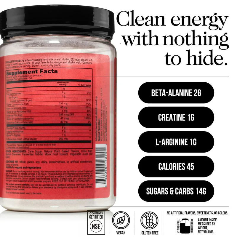 Cherry Lime Pre Workout Supplement - Cherry Lime Made for Everyday Active Routines