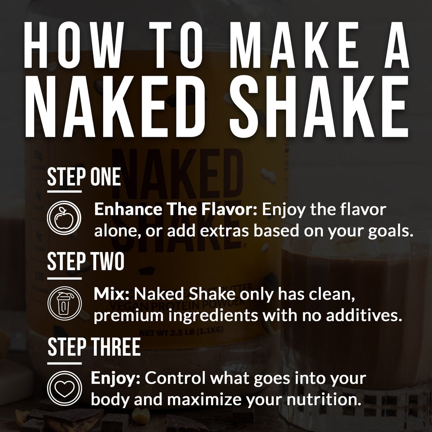 Chocolate PB Protein Shake - Chocolate Peanut Butter Made for Flexible Nutrition Routines
