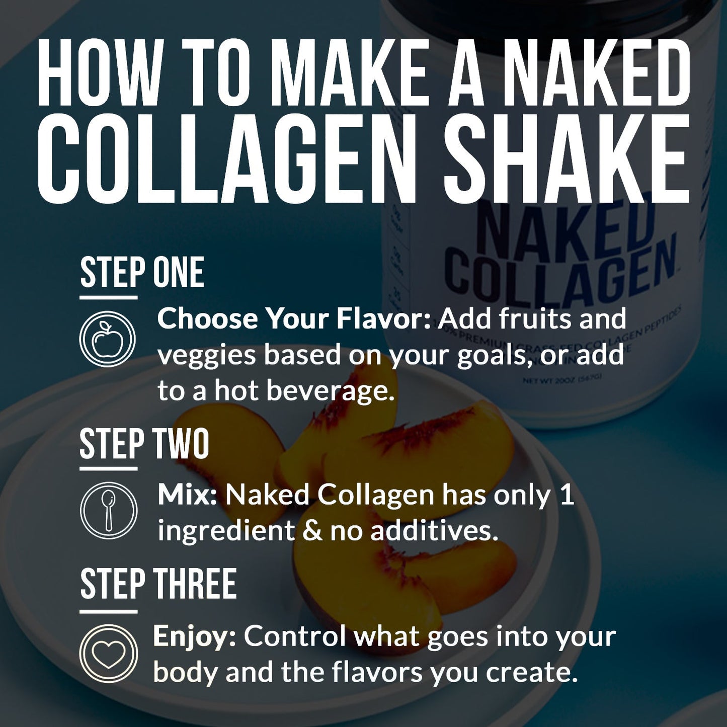 Caramel Collagen Peptides Powder - Caramel Collagen Peptides Made for Simple Daily Mixing Routines
