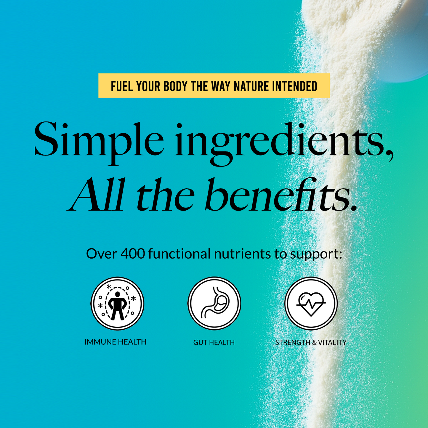 Grass-Fed Colostrum Powder - Colostrum Powder Made for Simple Daily Mixing Routines