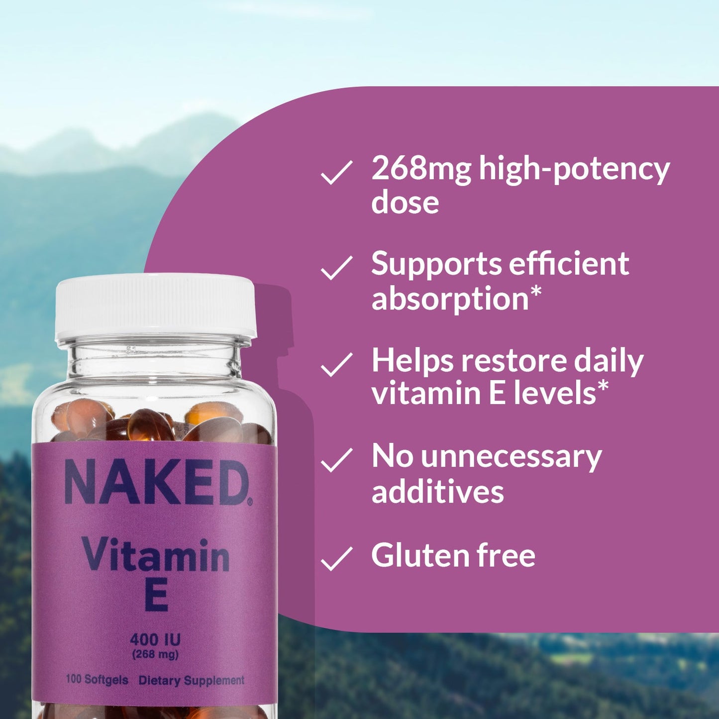 Daily Vitamin E Supplement - Vitamin E for Easy Everyday Supplement Use