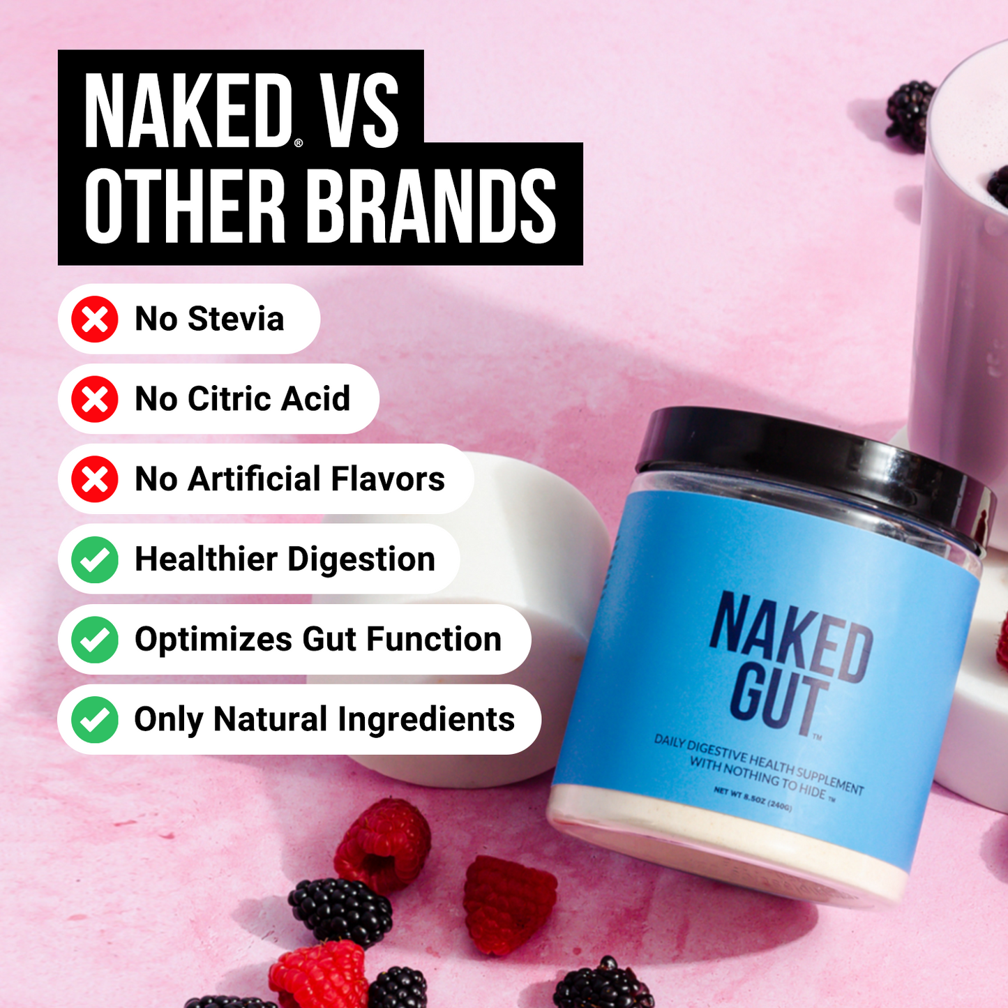 Prebiotic, Probiotic & Fiber Supplement for Simple Preparation and Everyday Use