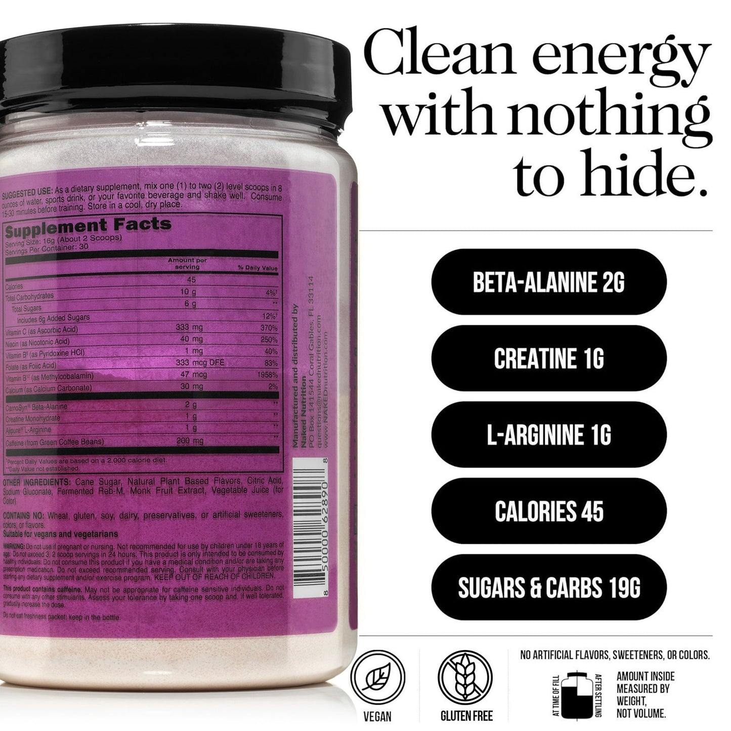 Fruit Punch Pre Workout Supplement - Fruit Punch Made for Everyday Active Routines