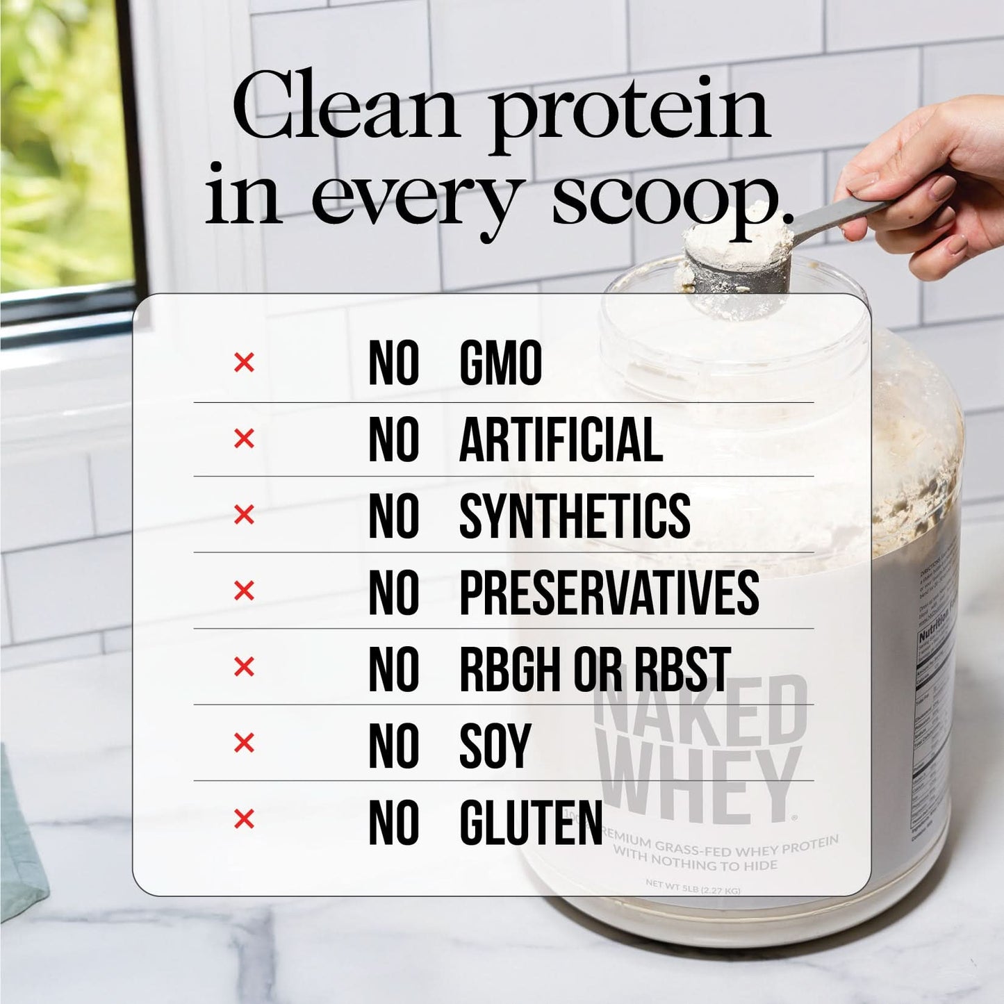 Chocolate Grass-Fed Whey Isolate Protein Powder - Chocolate with a Smooth, Versatile Powder Format
