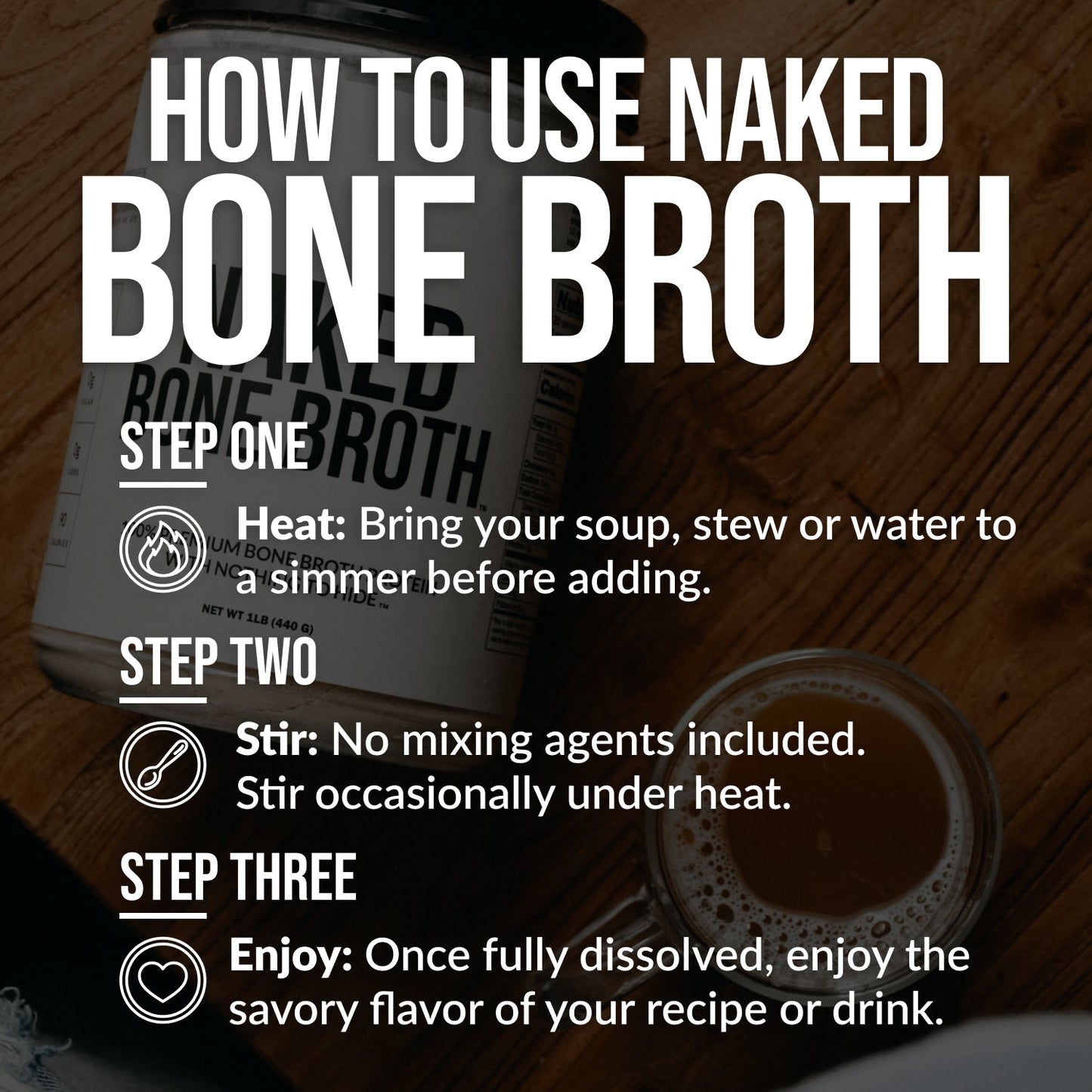 Bone Broth Protein Powder with a Smooth, Versatile Powder Format