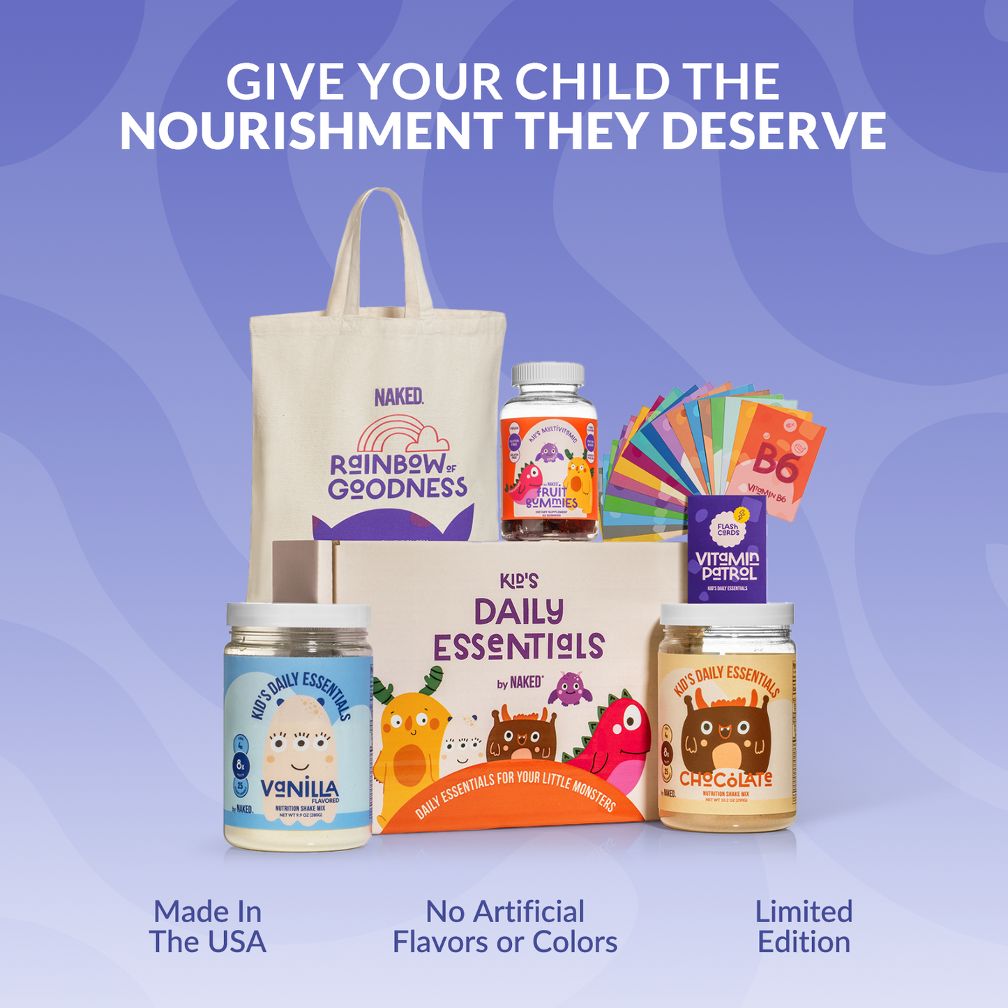 Kid's Essentials Box for Convenient Home or Travel Use