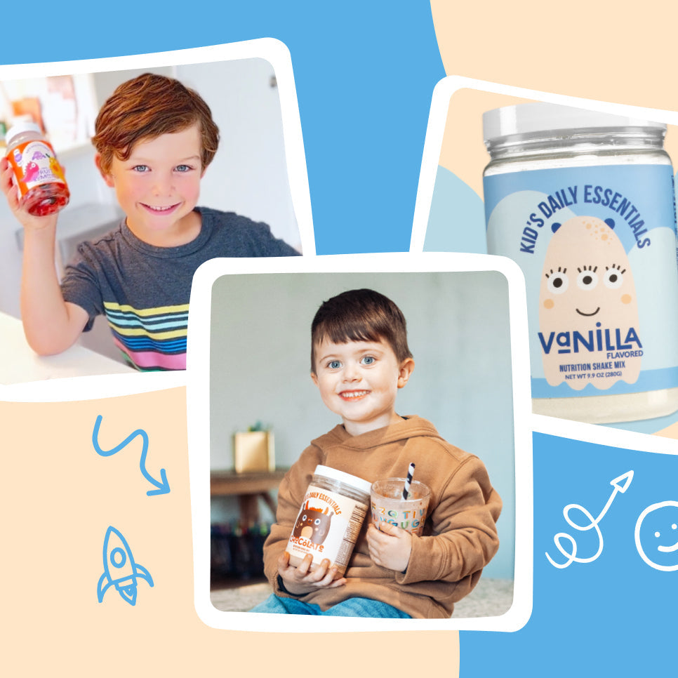 Kid's Nutrition Shake - Vanilla Formula for Convenient Home or Travel Use