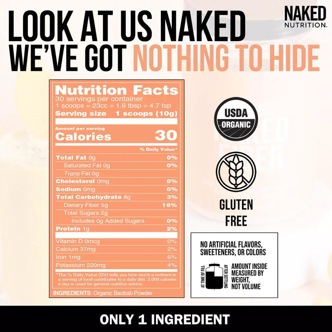 Organic Fiber Supplement for Simple Preparation and Everyday Use