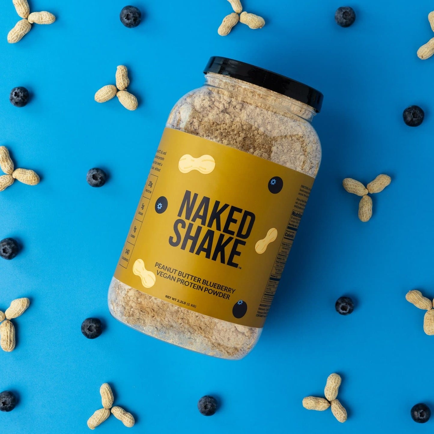 PB Blueberry Vegan Protein - PB Blueberry for Simple Preparation and Everyday Use