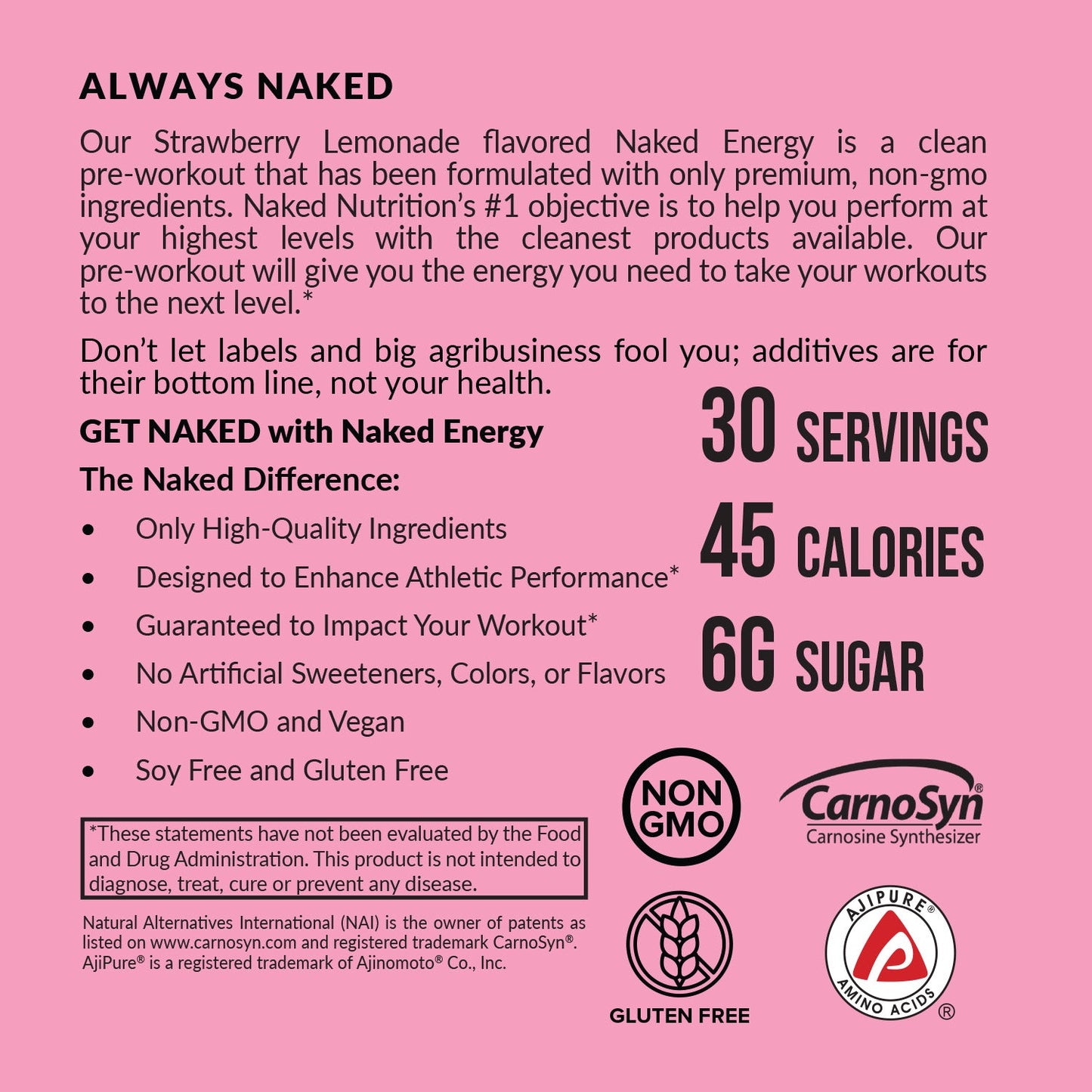 Strawberry Lemonade Pre Workout Supplement - Strawberry Lemonade Made for Everyday Active Routines