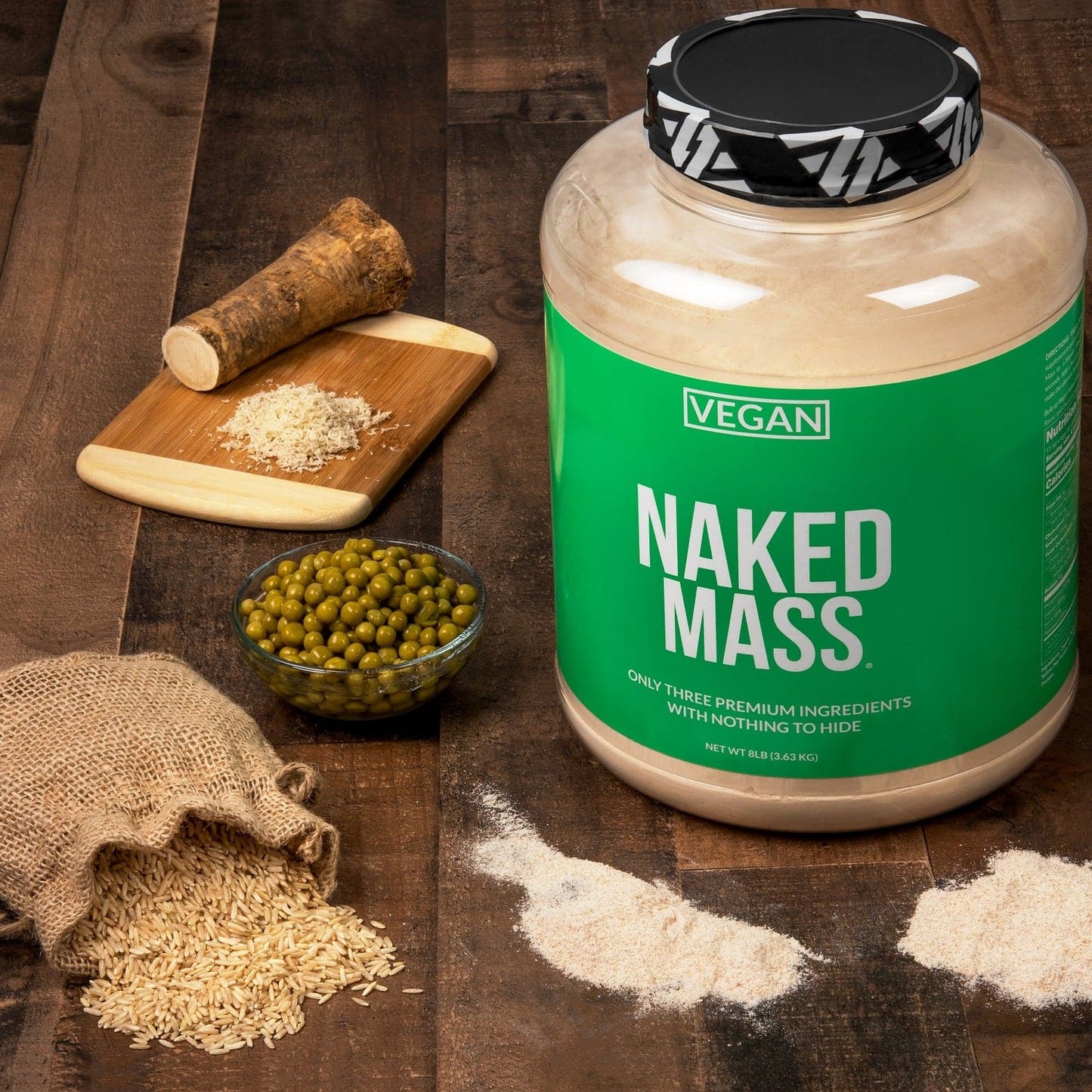 Vegan Mass Gainer Supplement - Unflavored (Vegan) 12LB for Smooth Shakes and Everyday Nutrition